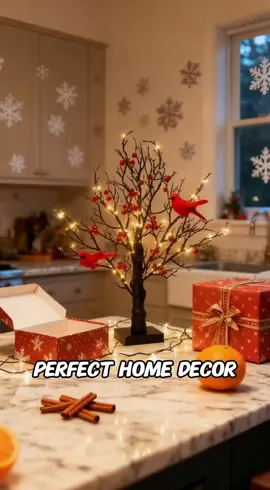 Light up your home and make this vintage glowing tree your Christmas highlight! 🎄✨#vintageglowingtree #homedecoration #cardinalsdecoration #bedroomdecor #TikTokShopCyberMonday  