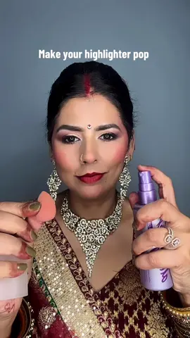 Try this if your highlighter doesn’t gives you that glow!!  Just wet your blender with a good setting spray like @urban decay all nighter and apply Highlighter - @IL MAKIAGE  ( love it so much using it even after it feel and broke :(  )  highlighter placement  Makeup placement  Makeup tips Makeup for beginners  #makeup #highlighter #highlighterhack #makeuphacks #makeuptips