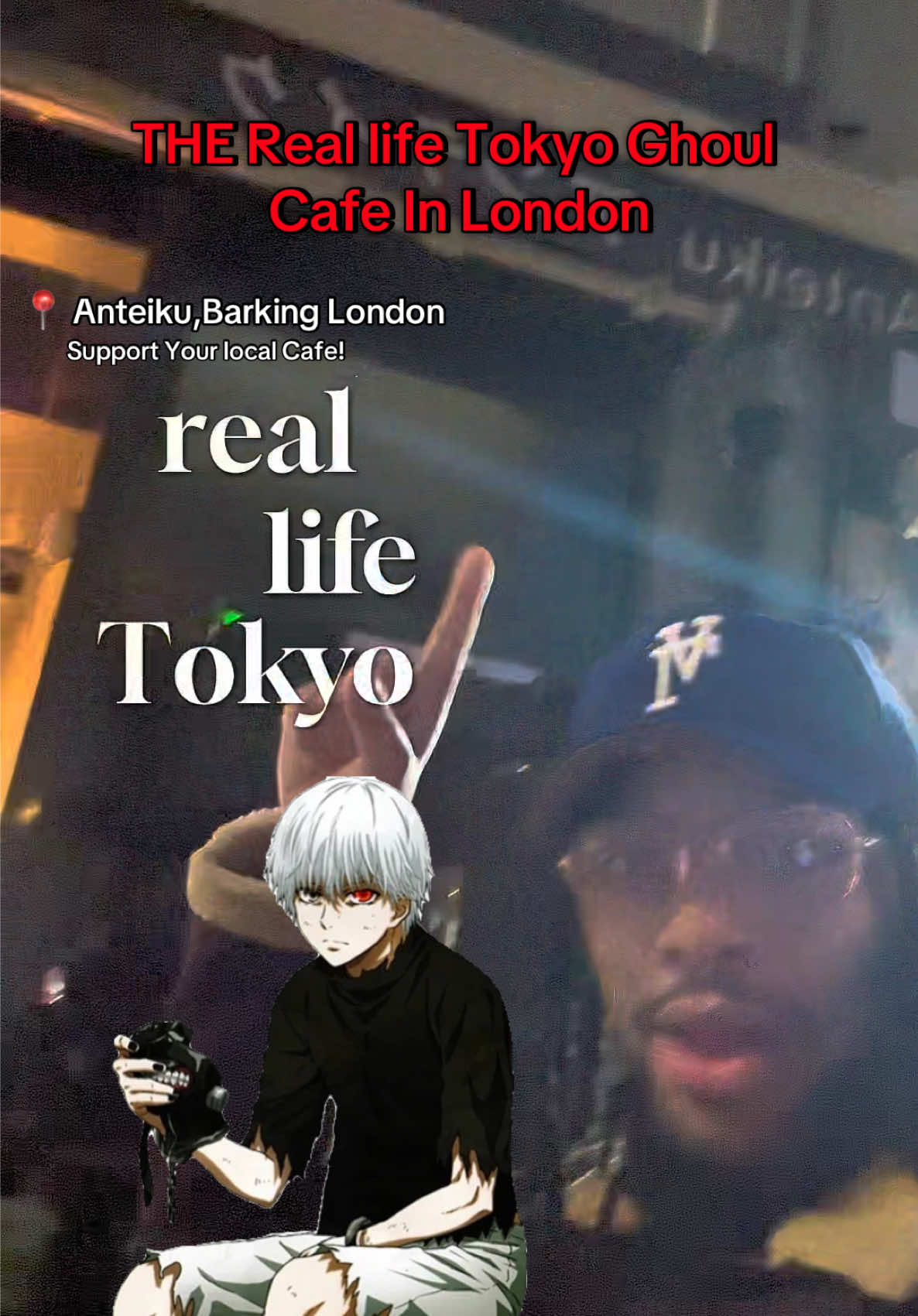 Real Tokyo Ghoul Cafe In London! #tokyoghoul #tokyoghouledit #anime #whattowatch #imjustageek 