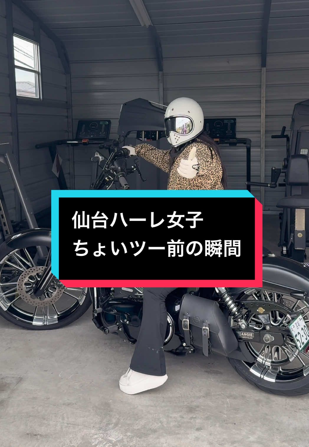 エンジン痺れる🫶🏽🩷 #harleydavidson #ハーレーダビッドソン #ハーレー女子 #バイク女子 