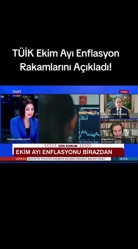 TÜİK Ekim Ayı Enflasyon Rakamlarını Açıkladı!#ti̇ktok #haberler 