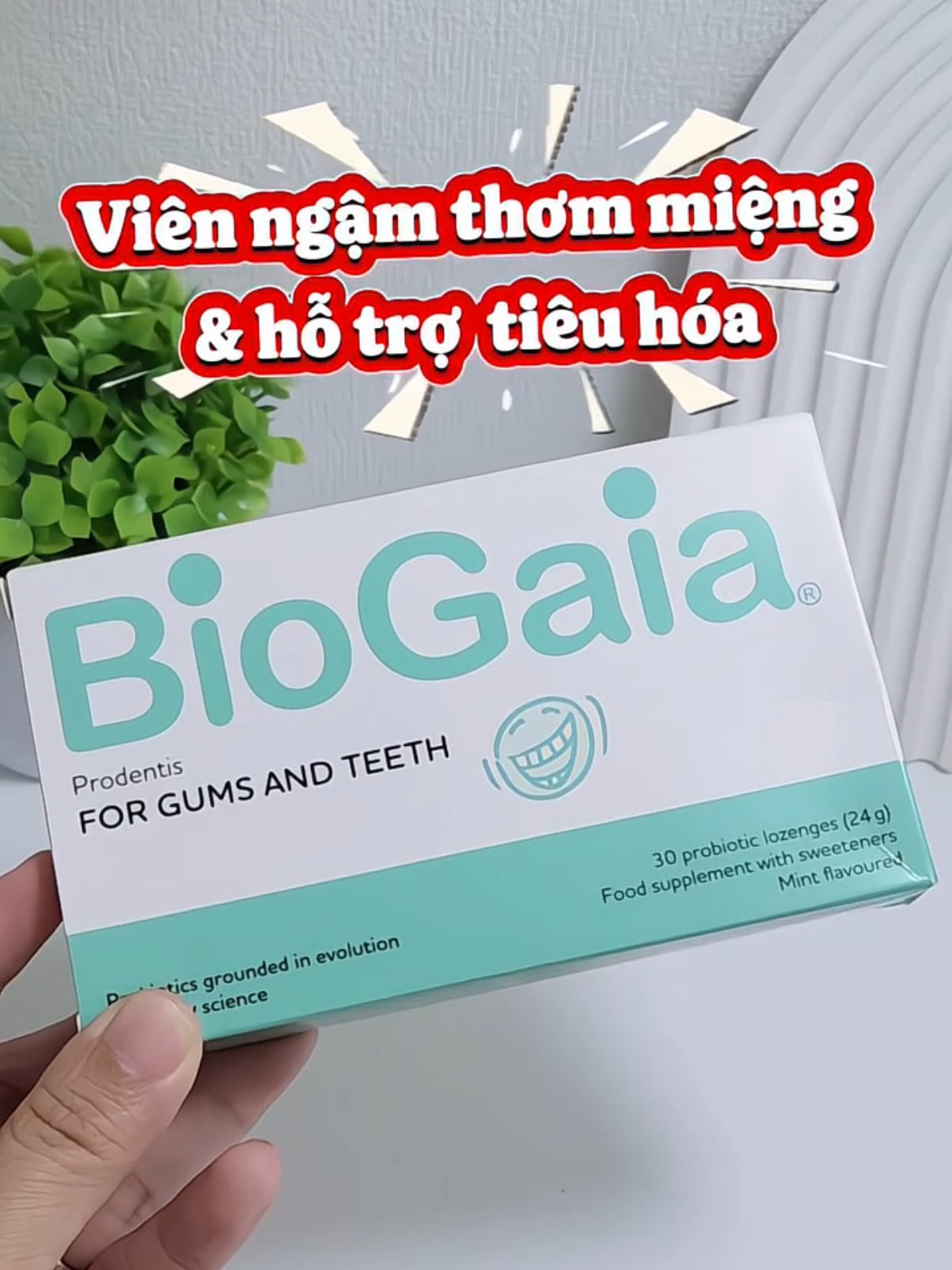 Hơi thở thơm mát – tiêu hoá khoẻ mạnh nhờ 1 viên Biogaia mỗi ngày!  Dùng được cho bà bầu và bé từ 2 tuổi luôn nhe #biogaiaprodentis #menvisinhnhakhoa #vienngamthommieng #mebimreview #fypシ゚viral🖤tiktok 