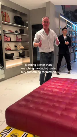 Especially given he only goes shopping once a year