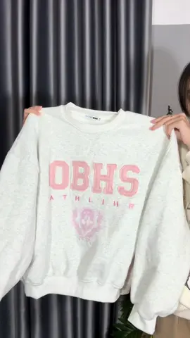 Áo nỉ Sweater nỉ tàu l1 thêu Obhs#xuhuongtiktok #tiemnganem #swt #tet2026 