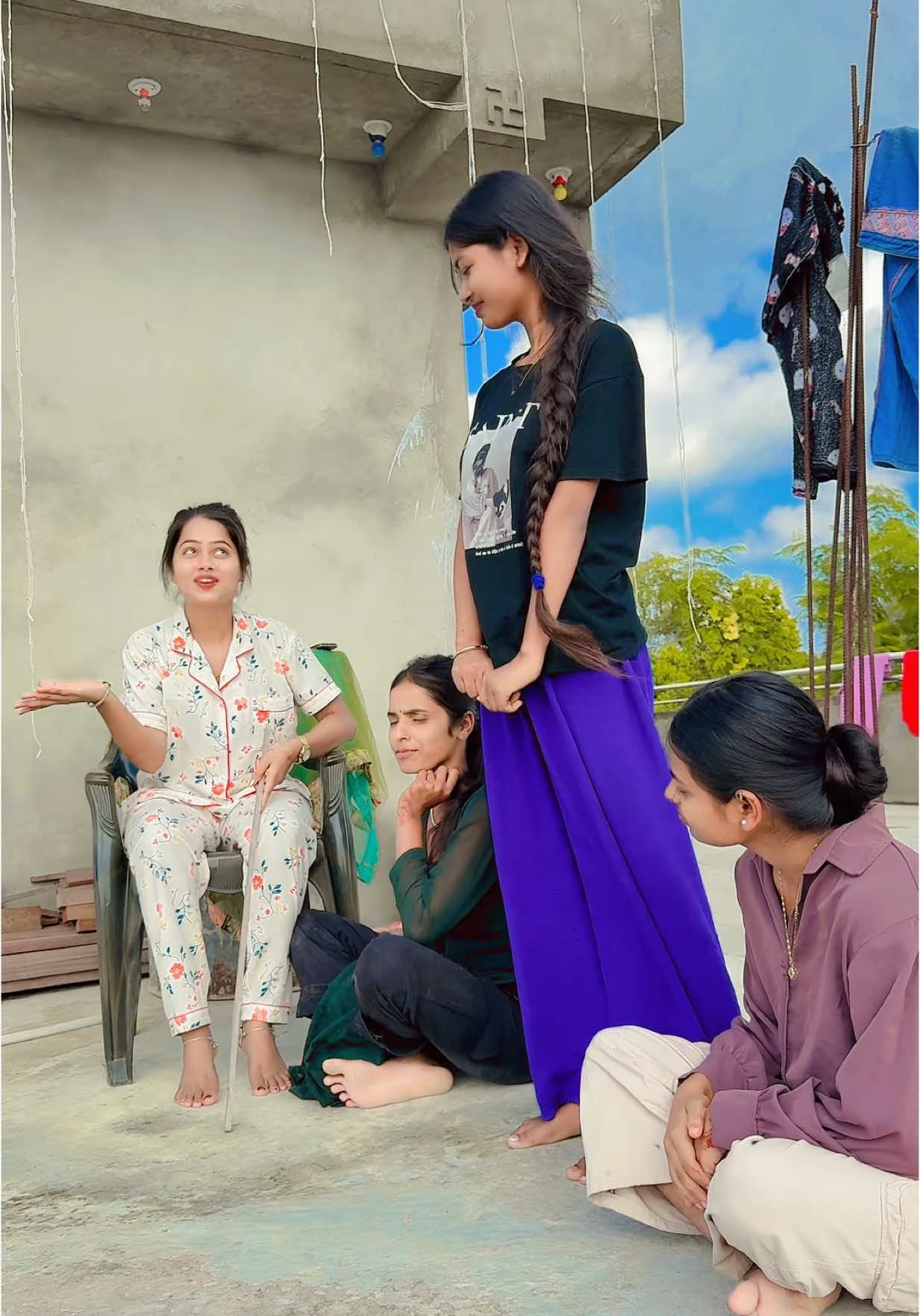 😁😁😁 @Biva Yadav @Preeti Yadav 8888 @Asneha_yadav 888 #foryou #nivayadav88 #villagers #parentslove 