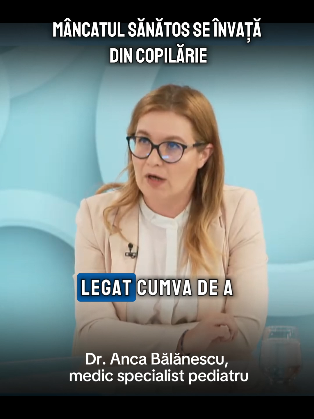 ”Mâncatul sănătos se învață din copilărie.”   Dr. Anca Bălănescu, medic specialist pediatru #alimentatie #mancaresanatoasa #nutritie #copilarie #diversificare #alegerisanatoase #gust #educatie #devorbacudoctorul #a7tv