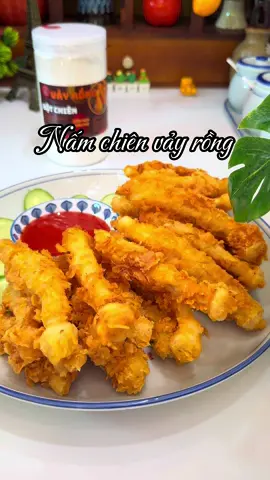 Nấm chiên vảy rồng chay mặn đều ăn được ngon xỉu các bác ơiiii #HaoThichVaoBep #thíchvàobếp #thíchnấuăn #nấuăncùngtiktok #namchienvayrong 