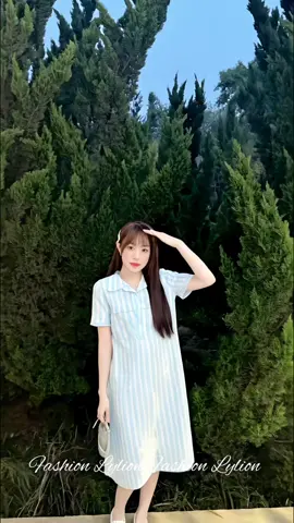 Đầm Bầu Váy Bầu sơmi kẻ sọc  #thoitrangnu #dambau #dambausomi #fashionlylion  #dambaukesoc 