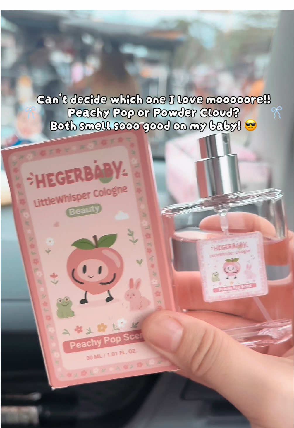 Can’t decide which one I love mooooooore!! Peachy Pop or Powder Cloud? Both smell sooo good on my baby! 😎 #Hegerbaby #hegerbabycologne #cologneforkids 