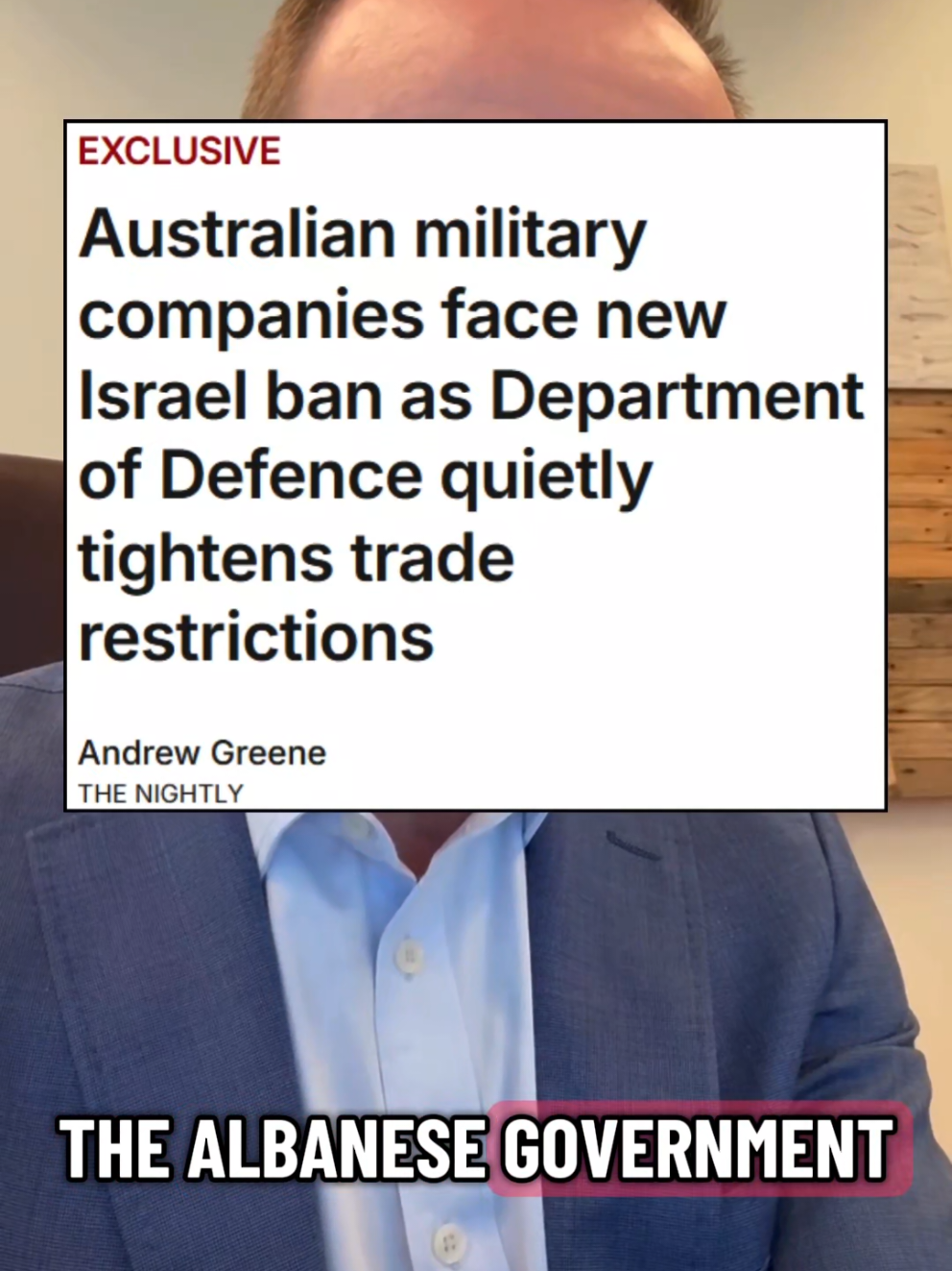 Breaking news: documents reveal that Labor has done a hidden backflip to end some of the military exports to Israel. Now to end it all.