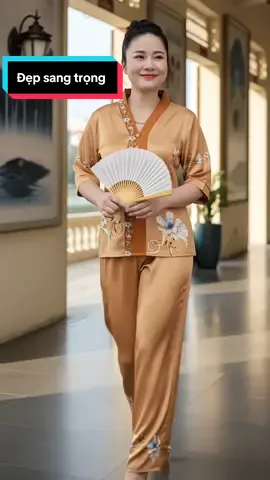 Bộ đồ trung niên tặng mẹ và bà, sang trọng, quý phái #hoale4mua #bodotrungnien #botrungnien #quatangme #dobotrungnien 