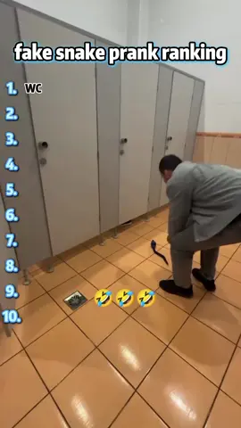 Fake snake prank ranking 🐍🤣#funny #prank #fake #snake #foryourpage 