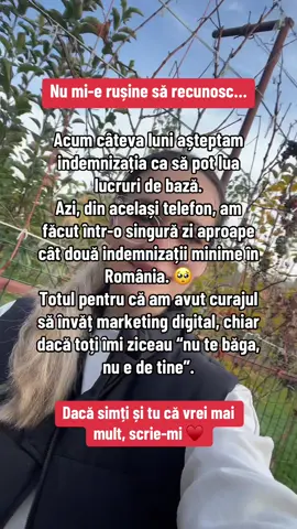 Mi-a fost frică, dar am făcut primul pas. Nimeni nu m-a încurajat, însă am avut încredere în mine. Și acum trăiesc dovada că se poate ❤️ Dacă vrei mai mult pentru familia ta, lasă-mi mesaj — te ajut să începi și tu.🙏  #romaniatiktok #mamisdetiktok #romaniinuk #romanidinitalia #romanidinitalia 