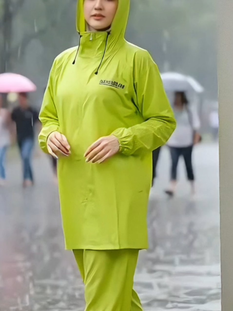jas hujan model Hoodie premium anti rembes tetap hangat saat kehujanan #jashujan #fippppppppppppppppp #fipシviral #foryoupage #fypシ 