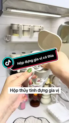 Hộp thủy tinh đựng gia vị#giadungthongminh #dungcunhabep #beanh #hopgiavi 