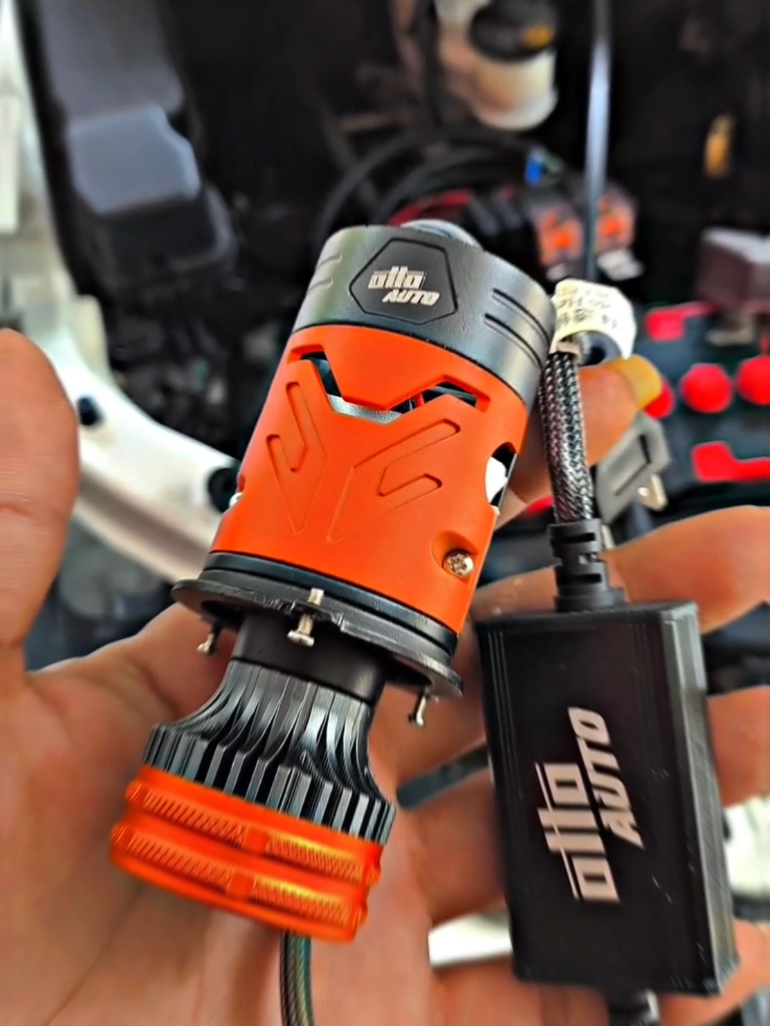 Biled 80 watt yg di kemas mini pnp Motor & mobil soket H4,bisa 24 volt  #ottoapro #aprolaser #lampu #doer 