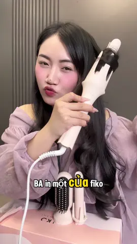 Máy uốn tóc tạo kiểu, kèm đầu lược ion âm 3in1 siêu hiện đại và dễ sử dụng.  #mayuontoc #maylamtoc #luocionam 