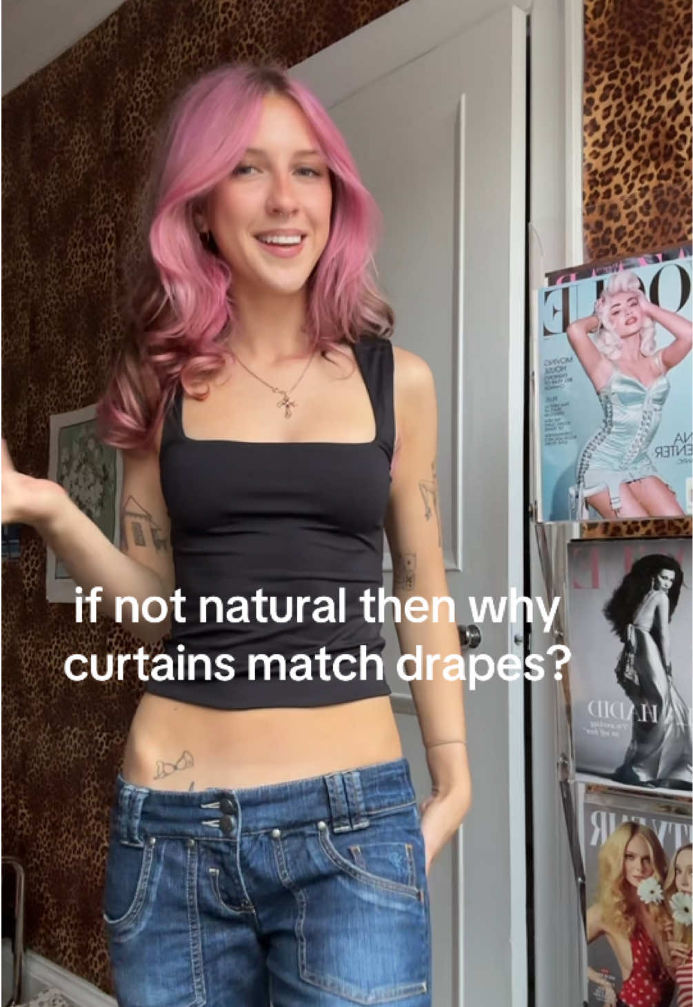 #fyp #pinkhair #bushtok #naturalhair 