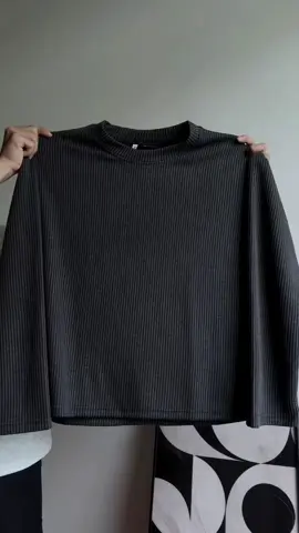 Áo tay dài len gân #aothun #xuhuong #phoidoxinh #fypシ゚ #macdepmoingay 