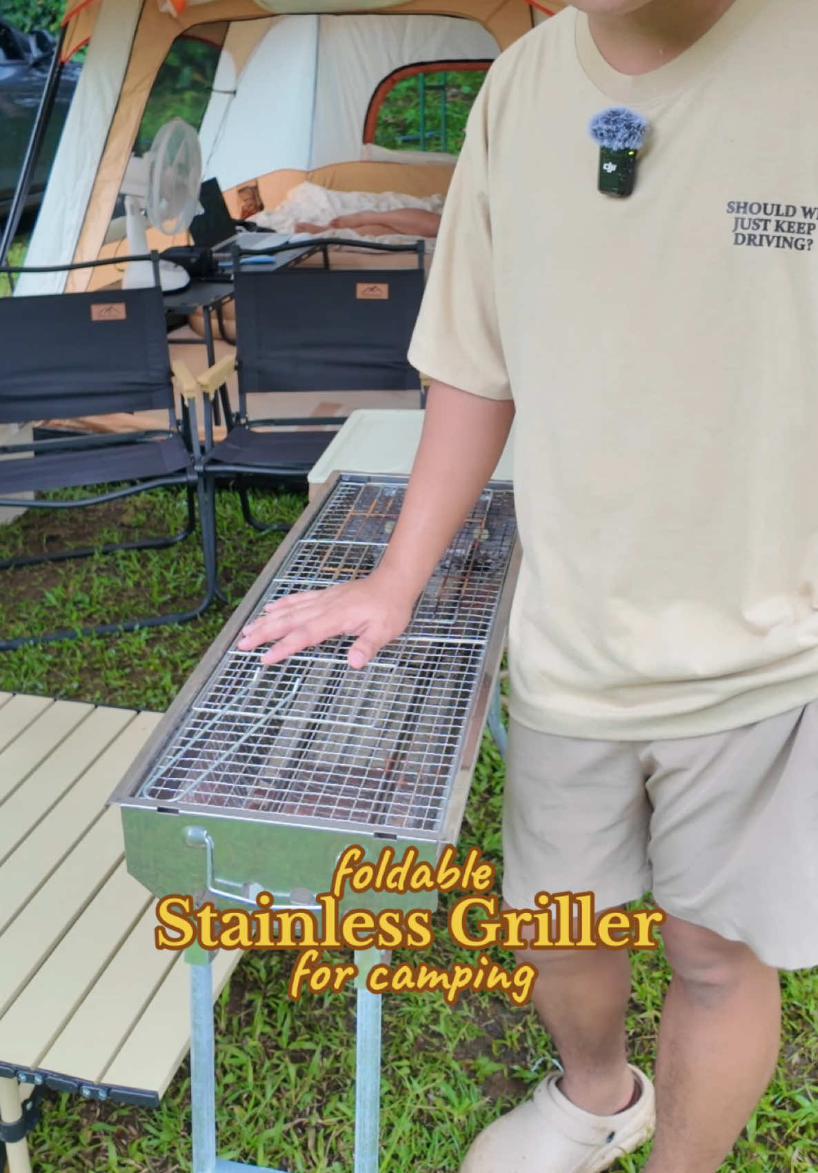 Replying to @Rahwilla Maglinte  Foldable Stainless Griller for  camping ⛺️ #ihawan #bbqgriller #foldablegriller #griller #campingessentials 