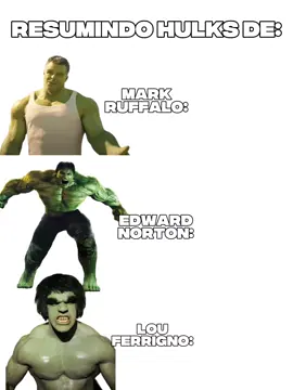 #hulk #marvel #markruffalo #edwardnorton #louferrigno 