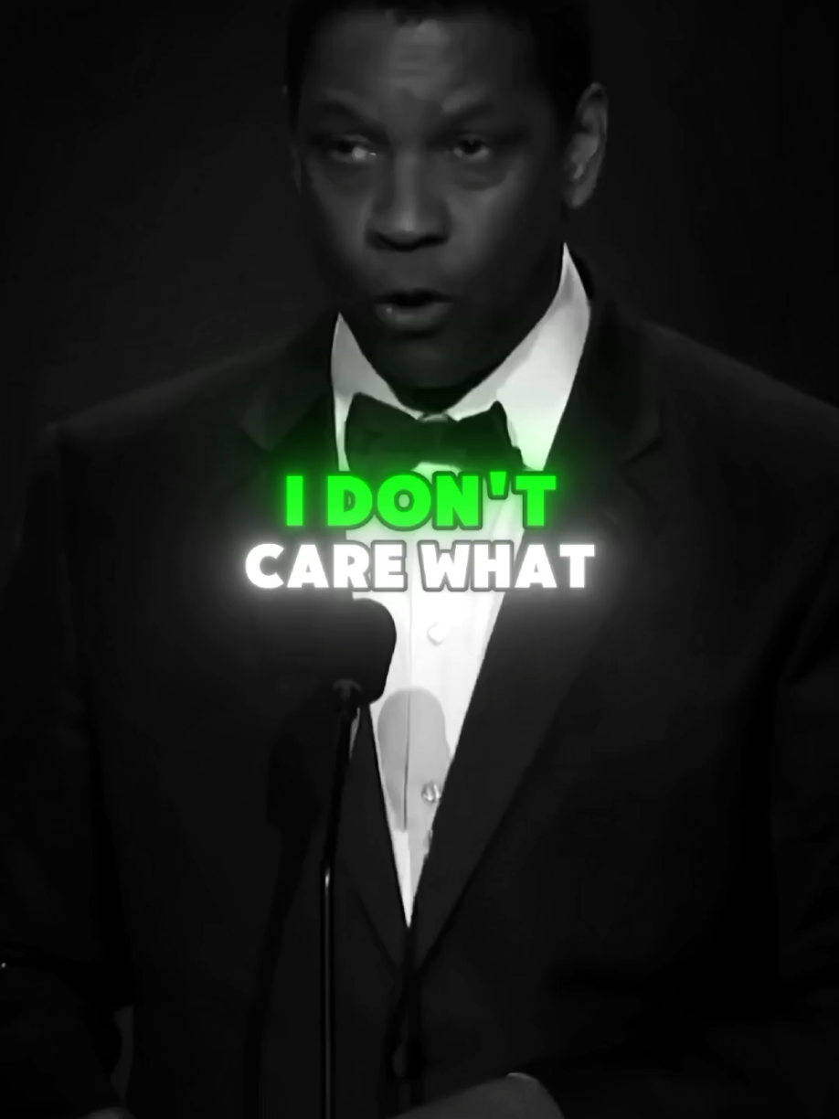 I don't care what people said about me.... #denzelwashington #denzelwashingtonspeech #denzelmotivation #lifelesson #motivationalvideos 