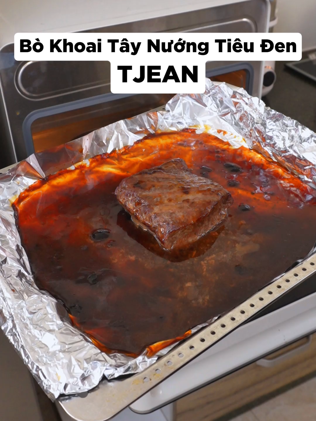 🔥 Bò khoai tây nướng tiêu đen siêu thơm – Làm bằng lò hấp nướng 24L, tiện lợi và nhanh gọn!#TJean