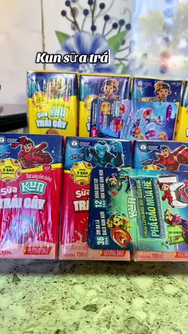 Kun sữa trái cây hộp 110ml#sữa #kun #lof 