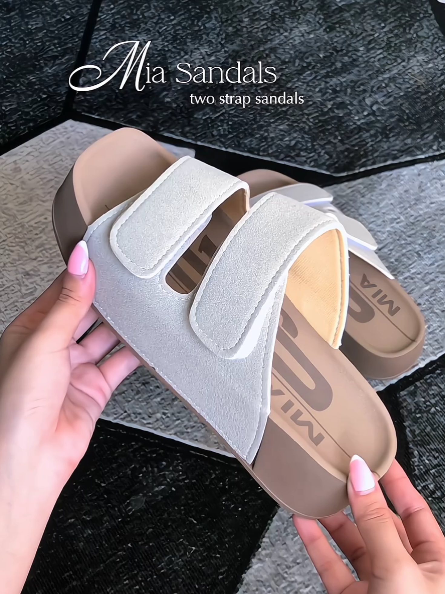Replying to @itsmarinelleofficial sobrang ganda talaga ng quality ng sandal nato! #miashoes #sandal #twostrapsandals #miasandals #lanegel 