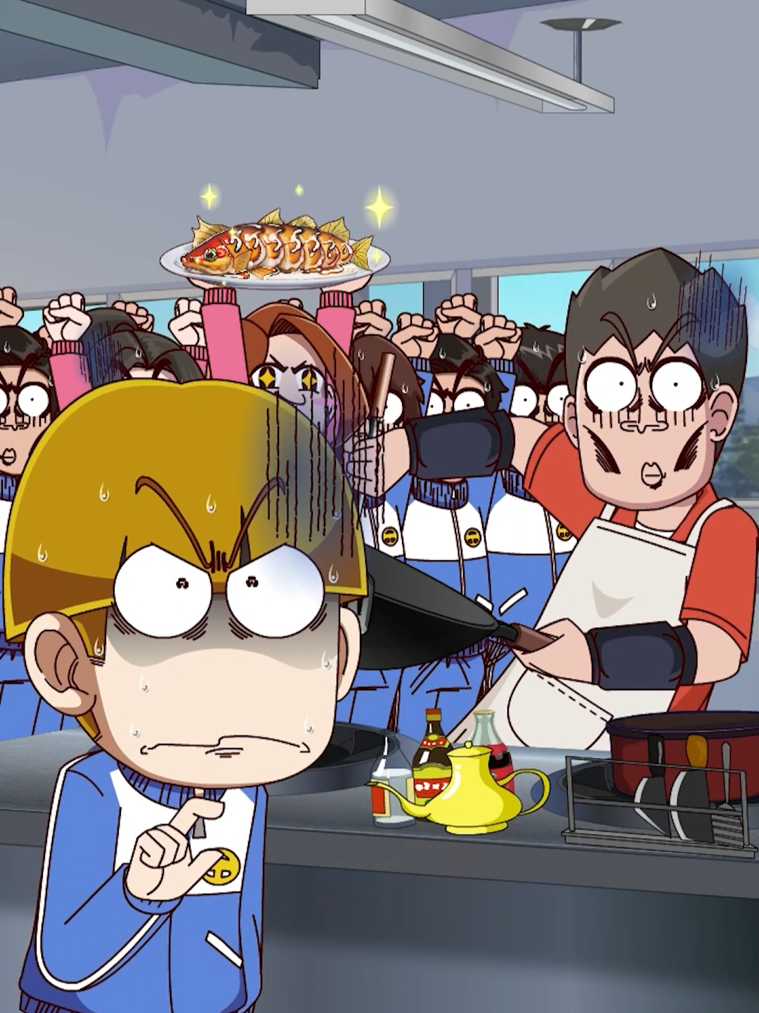 昔日后排学生变同事，竟成功激发学生学习热情#开心锤锤 #kxcc #搞笑 #动漫