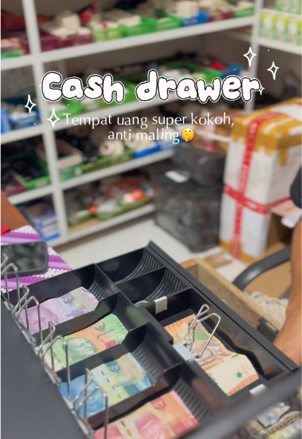 Cash drawernya kak😍 #cashdrawer #lacikasir #tokosparepartmotor #tokodidesa #tokolistrik 