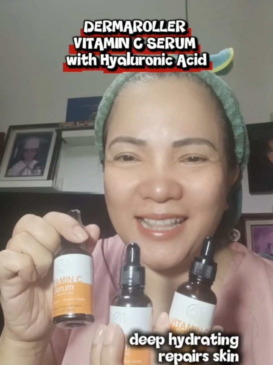 highly concentrated VITAMIN C SERUM WITH HYALURONIC ACID kaya boosts ang hydration sa skin! #vitamincserum  #skinhydration #skincare  #faceserum #hyaluronicacid     