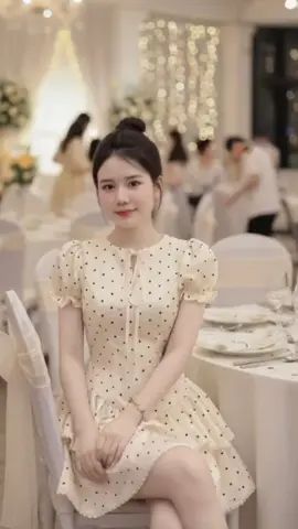 đầm mango chấm bi mặc đi ăn cưới được nha#dammango #damchambi #damxinh #dam #damnu  @𝘒𝘩á𝘯𝘩𝘓𝘺𝘣á𝘯☞ 