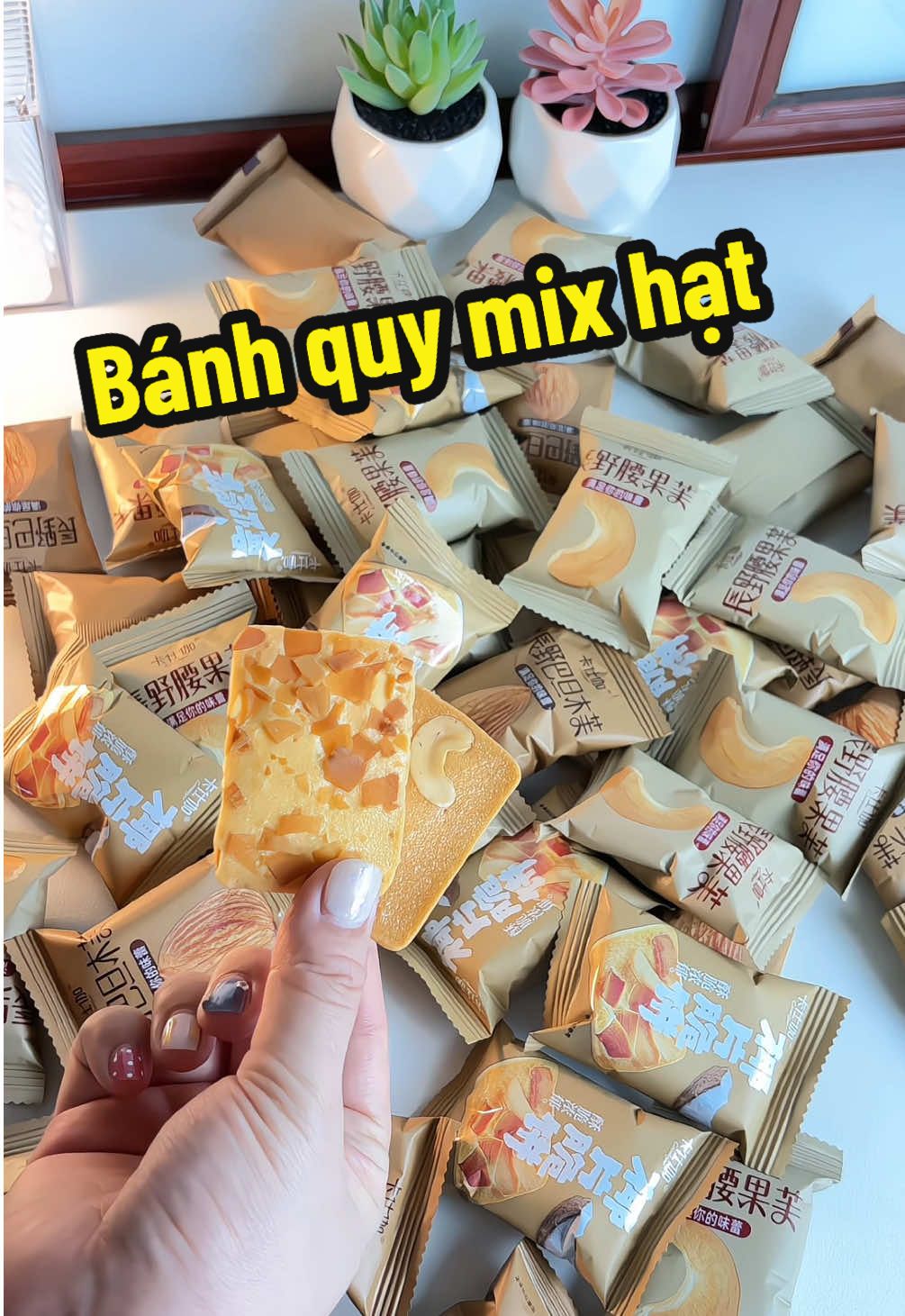 Trả lời @mai456789 Bánh quy giòn mix hạt thơm giòn #banhquymixhat #anvat #tet2026 #anvatngon #banhquymixhatdinhduong 