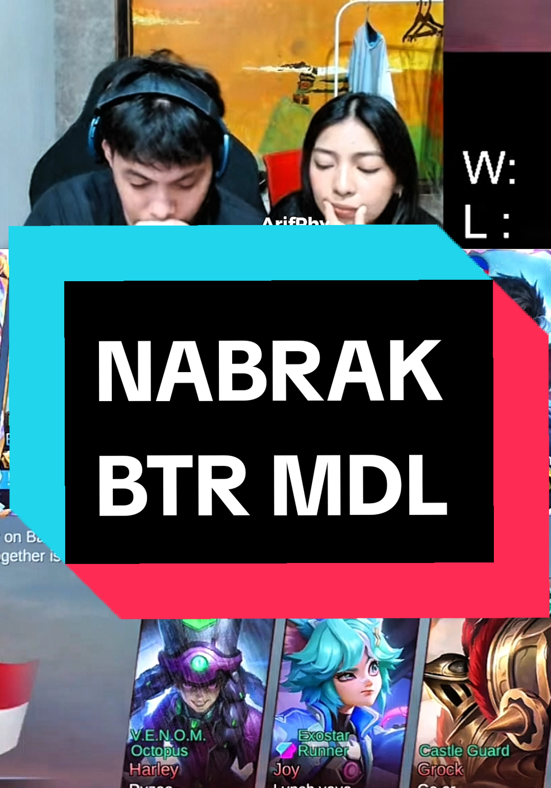 Partyan Baloy Emann nabrak BTR MDL🔥 #MLBB9TH #MLBB #bigetron #btremann #baloyskie 
