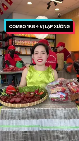 COMBO 1KG 4 VỊ LẠP XƯỞNG TÔM - TRUYỀN THỐNG - TRỨNG MUỐI - HỒ LÔ + TẶNG BÁNH PHỒNG SỮA + Gồm 250g Lạp Xưởng Tôm Mỡ Nhiều + 250g Lạp Xưởng Truyền Thống + 250g Lạp Xưởng Trứng Muối + 250g Lạp Xưởng Hồ Lô + 1 Kg Được 4 Gói 250g #Cindythuytichcuc