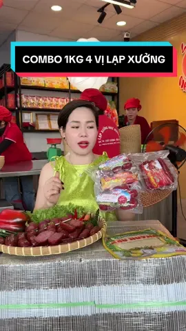 COMBO 1KG 4 VỊ LẠP XƯỞNG TÔM - TRUYỀN THỐNG - TRỨNG MUỐI - HỒ LÔ + TẶNG BÁNH PHỒNG SỮA + Gồm 250g Lạp Xưởng Tôm Mỡ Nhiều + 250g Lạp Xưởng Truyền Thống + 250g Lạp Xưởng Trứng Muối + 250g Lạp Xưởng Hồ Lô + 1 Kg Được 4 Gói 250g #Cindythuytichcuc 