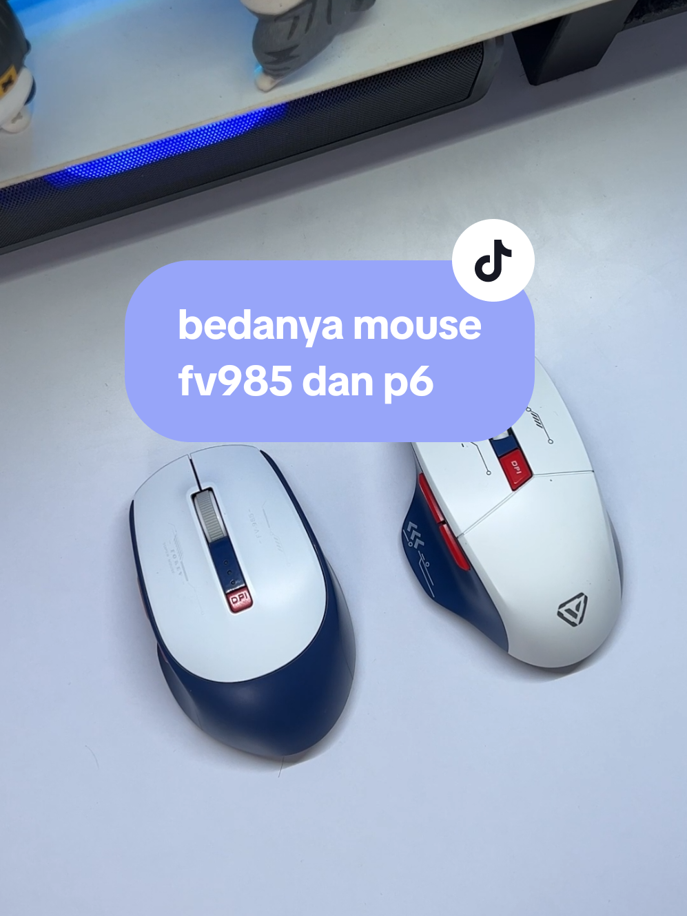 Replying to @syhrmsr nih kak bedanya fv985 sama p6 #mofii #mouse #mousegaming #fyp 