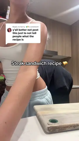 Replying to @kerry  🇮🇪  as requested 🫶🏽 #fyp #DinnerIdeas #steaksandwich 