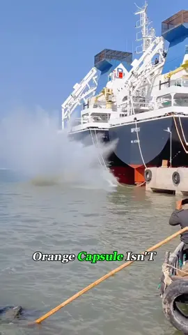Launched into the ocean like a cannonball. Would you get in?
 #lifeboat #ship #safety #fyp #foryou 