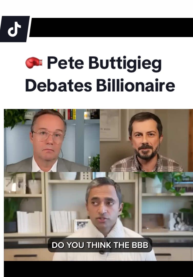 🚨 Heated exchange between Pete Buttigieg and Chamath over who really benefited from the Big Beautiful Bill: 