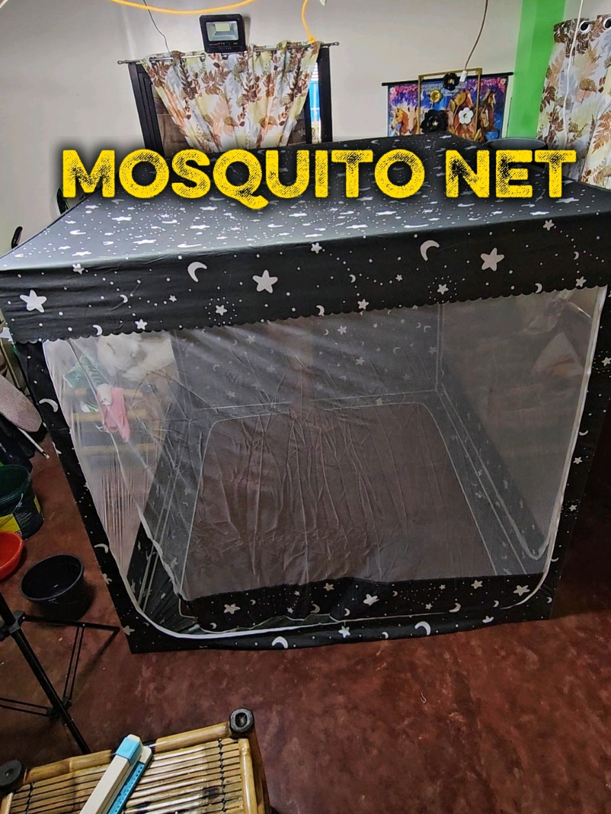 3 zipper door Mosquito Net mosquito net curtain protect privacy Single/Queen/King/Super King size bedroom mosquito net #mosquitonet #mosquitonetcurtains #mosquitonetwithcurtain #privacymosquitonet #kulambo 