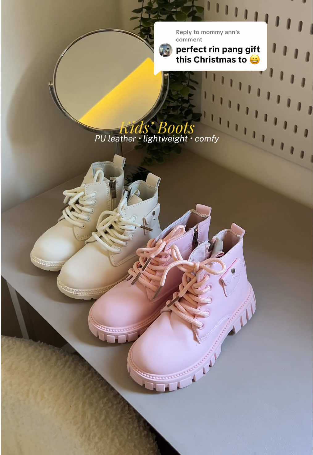 Replying to @mommy ann super affordable lang perfect for our baby girls 😍 #boots #bootsforkids #kidsfashion #kidsfashiontrends #fyp 
