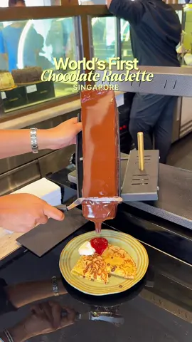 SAVE THIS‼️For only $38+ 🍫✨ Singapore’s first-ever Chocolate Raclette at @AwfullyChocolate Bakery & Cafe is literally every chocoholic’s dream come true!! 🤎  Add this to your Singapore itinerary rn!! 👀🇸🇬 #awfullychocolate #singapore #freeflow #chocolatebuffet #singaporefoodie #foodiesingapore #foodiesg #singaporecontentcreator