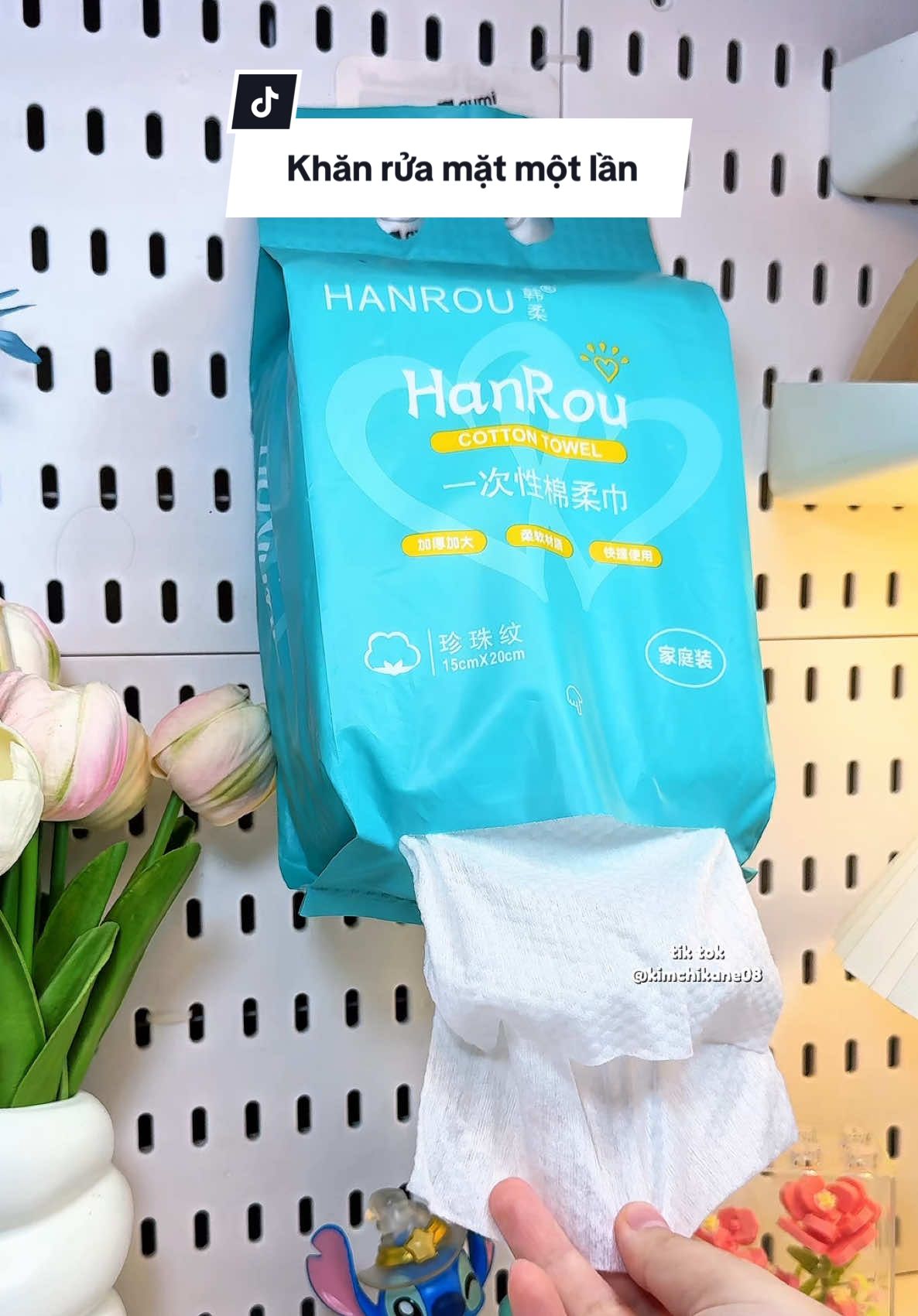 Khăn rửa mặt một lần Hanrou 🌷🍃 Chân áiiiii  #khanruamatmotlan #khanruamat #hanrou #khăn #khanhanrou 