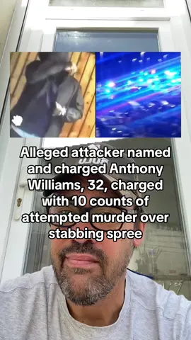 Attacker named and charged Anthony Williams, 32, charged with 10 counts of attempted murder over stabbing spree. Huntingdon suspect 'tried to kill DLR passenger night before attack'. #england #huntingdon #train #attacker #named 