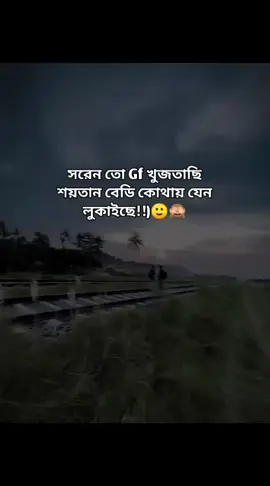 সরেন তো Gf খুজতাছি শয়তান বেডি কোথায় যেন লুকাইছে 