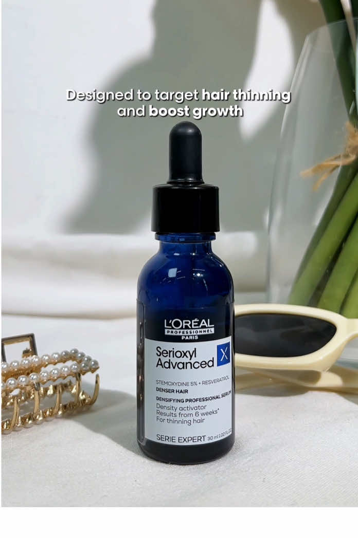 The best things come in small packages! ✨ This Serioxyl Denser Serum 30ml is your ultimate pocket hair-growth essential. Keep it handy for density anywhere, anytime! 🥰 #LOrealPro #LOrealProID #SerioxylAdvancedID #HairCare #NewArrivalDay 