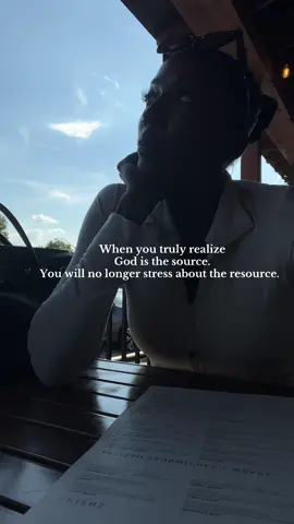 When you really understand that God is the source, the anxiety about how it’ll happen starts to fade. Every door, every check, every opportunity.  He’s behind it all. 🙏🏽✨#faith #christiantiktok 