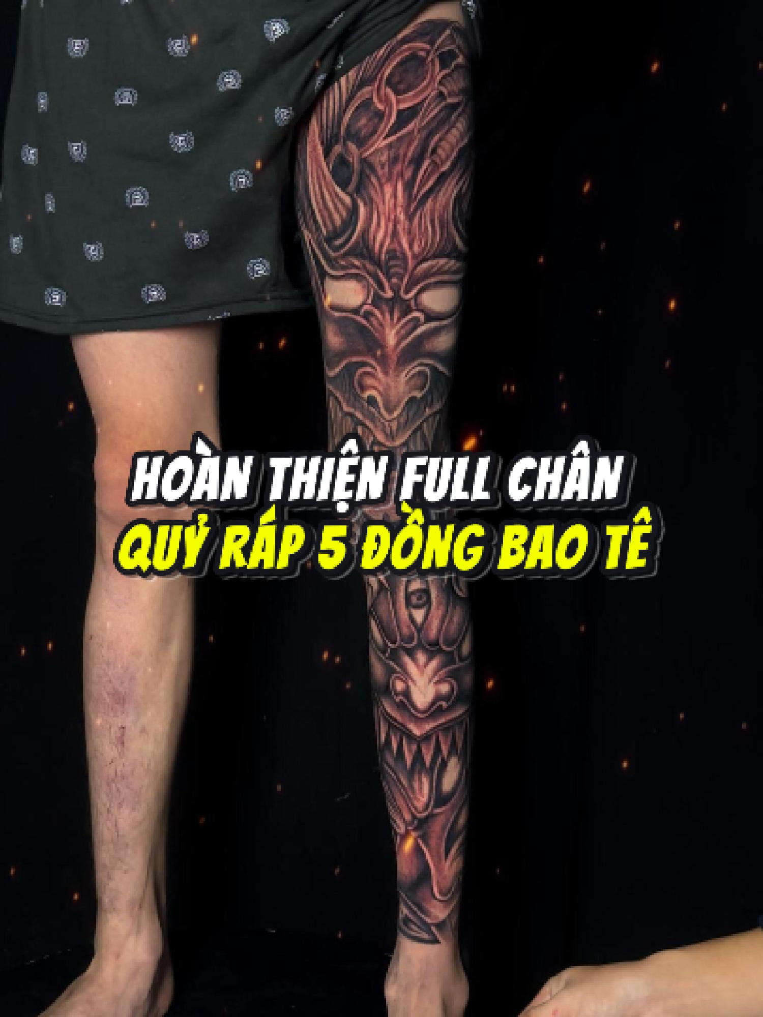 Hoàn thiện full chân quỷ ráp cho a trai #79tattoo #Tattoo #Tattoos #tattooartist #tattooideas #xamhinhnghethuat #hinhxamdep #xamhinhgovap